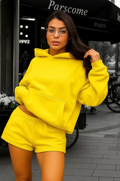 DM DOLCE MORE SWEATSHIRT DE CULOARE SOLIDĂ UNISEX