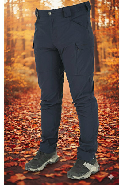 SNOWMOUNT YENİ MODEL Outdoor Trekking Taktikal Likralı Mevsimlik Şık Duruş Rahat Lacivert Renk Pantolon