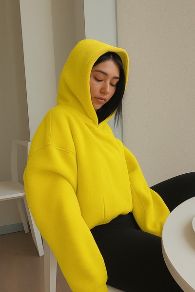 DM DOLCE MORE سويت شيرت بلون سادة للجنسين