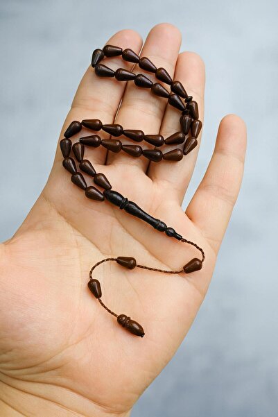 Lio20 7X10 Teardrop Cut Iznik Craft Natural Kuka Wood Prayer Beads – 100% Kuka & Handmade & Gift & Accessory