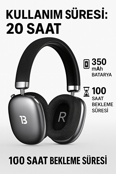Tech&bello accessories Kablosuz Kulaküstü Bluetooth Kulaklık Stereo-Mikrofon-aux HK-034