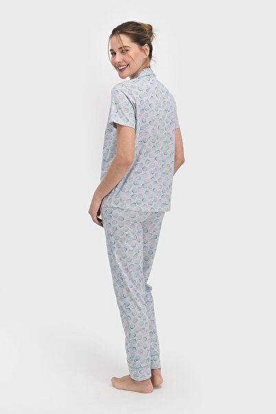 Pierre Cardin 7692 Kadın Sea Shell Gömlek Pijama