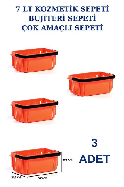 Manken İstanbul Καλάθι καλλυντικών 7 λίτρων - Καλάθι 3 τεμαχίων μπιζουτέρ, χα...