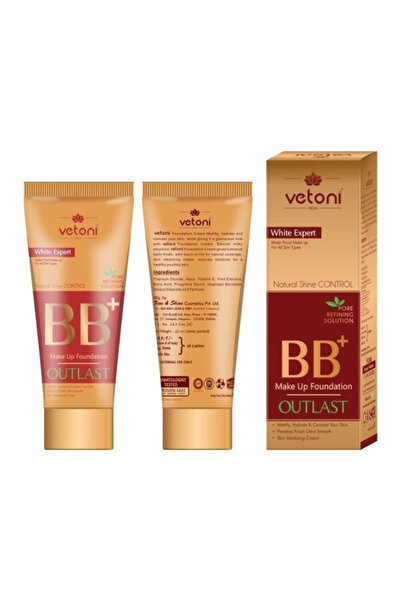 BB Vetoni Make Up Foundation Out Last (White Expert ) 60ML ( Pack of 12 Pieces)