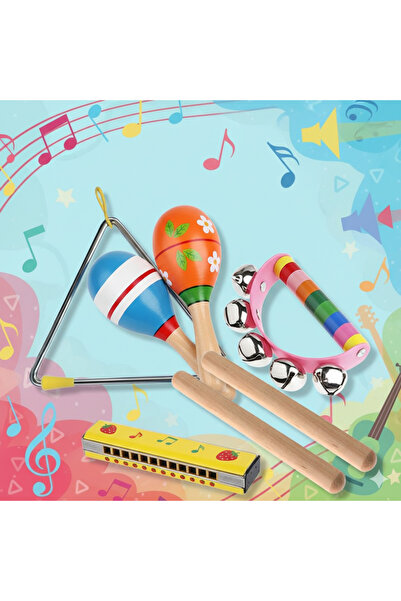 Depomiks Avm Orf müzik aletleri Marakas üçgen zil D Zil Ritim çubuğu Ahşap Mı...