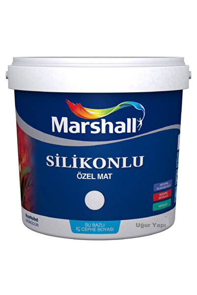 Marshall Silikonlu Özel Mat Duvar Boyası 1 Lt Kırık Inci