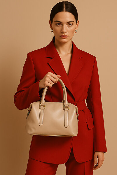 Aura Collection Online Celestia Women's Shoulder and Crossbody Bag - Cream Color