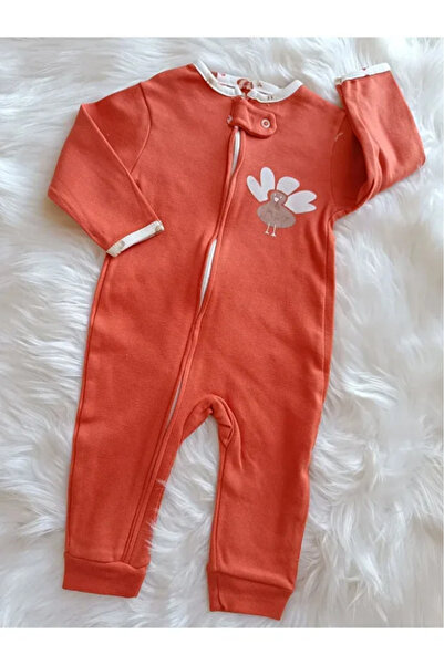 Bamoola for Babies 100% Cotton 9-12-18 Months Girl Bird 3-Piece Cuffed Jumpsuit (Baby Girl Boy Child)