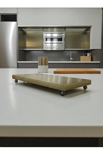 HBNC Onyx Işık Geciren Mermer Sunumluk 42 X 22 Ölçülerinde Doğal Taş Sunumluk Mermer Tabla