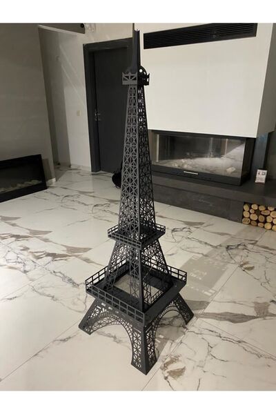 Genel Markalar Paris Eyfel Kulesi Bacasız Şömine Metal 140cm