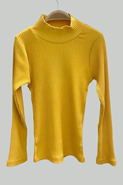 Cuties الجسم نصف الياقة المدورة للفتيات 3159 الخردل