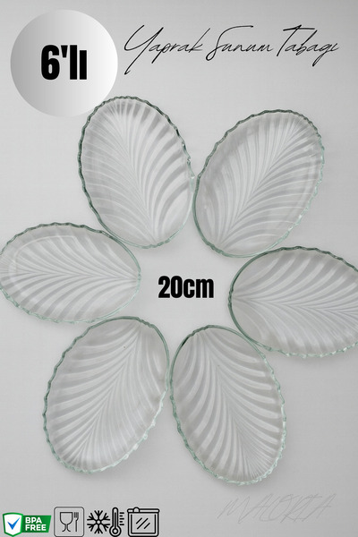 Maloria İstiridye Mezelik, Sunum Tabağı | 15cm - 6'lı