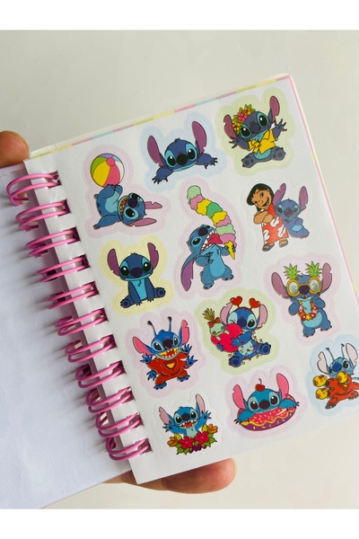 synshop Stitch 3D Water Glitter Beaded Cover Sticker Notepad