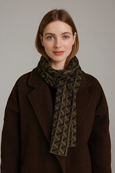 Sebir Moda Πλεκτό κασκόλ με σχέδιο Y