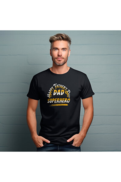 ArdaEge Oversize Happy Father's Day Printed T-Shirt