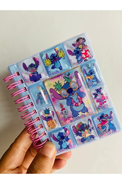 synshop Stitch 3D Water Glitter Beaded Cover Sticker Notepad
