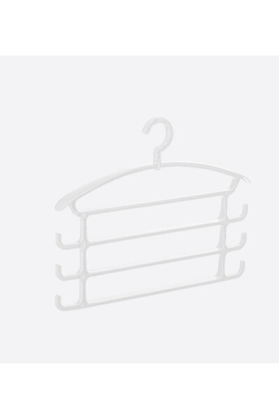 Online Home Market 2 Pieces of 4 Compartment Trouser Hangers, Coat Hangers Can Rotate 360 ​​Degrees