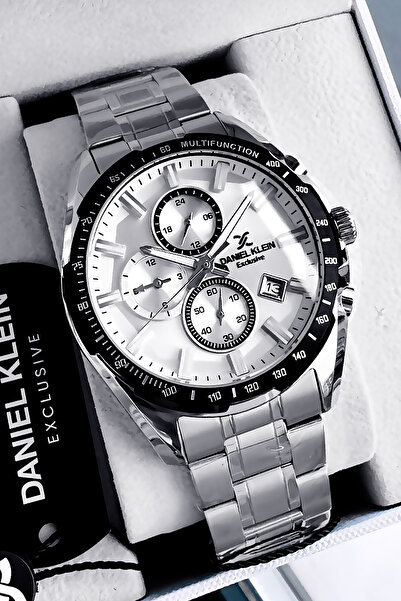 Daniel Klein Exclusive Orijinal Erkek Kol Saati Su Geçirmez Gümüş Renk Çelik ...