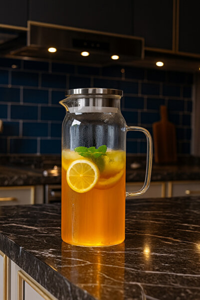 Veliday Borosilikat Cam Sürahi 2 Litre