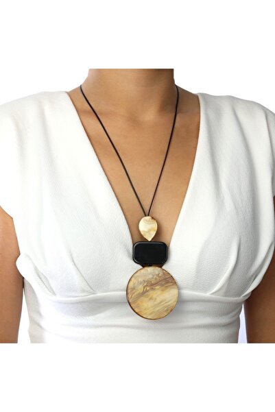 GÜNEBAKAN AKSESUAR Beaded Long Necklace
