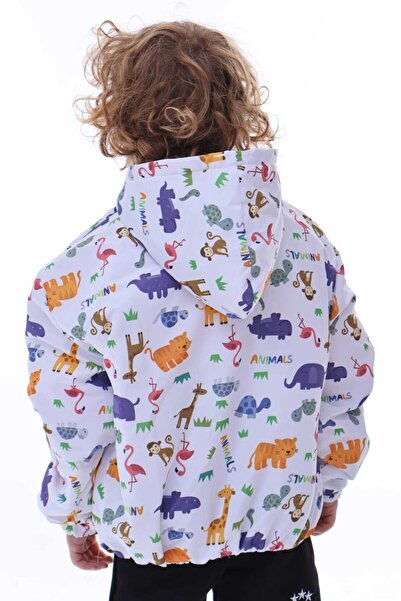 RONYPONY Ανδρικό παιδικό αδιάβροχο και αντιανεμικό παλτό-αντιανεμικό