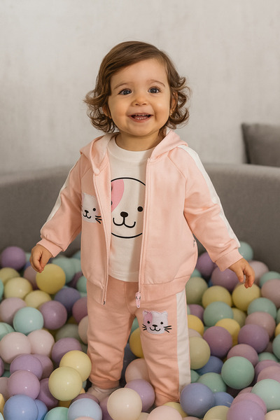 MyPrettyBaby ثوب كيتي مطرز بحبلين مطرز بحبلين موسمي لطفلة رضيعة، بدلة طفلة من...