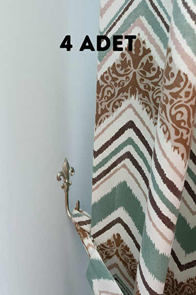 MGEStore Fon Perde Bağlama Aparat Askılık Demiri Perde Tutucu Askılığı 4 Adet