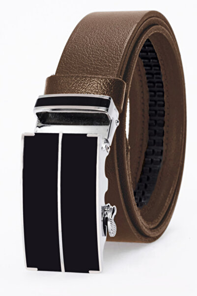 derikem Curea clasică pentru bărbați din piele de bivol 100% autentică, cu ca...