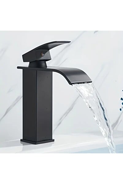 Novastride Baterie Chiuveta Baie,Tip Cascada,Monocomanda,Design Minimalist,Racorduri incluse, Otel Inoxidabil