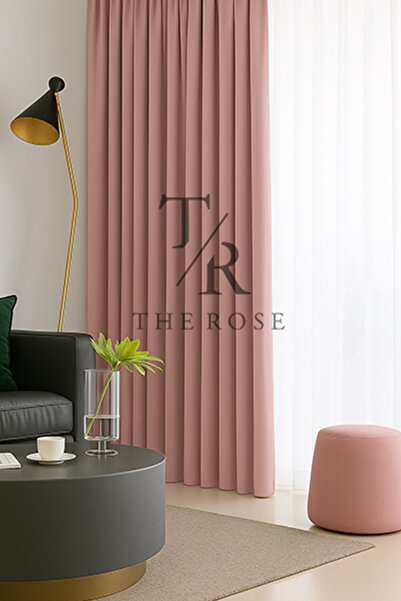 The Rose Pudra Blackout, Işık Geçirmez, Karartma Perde, Pilesiz, Lüks, A+ Kal...