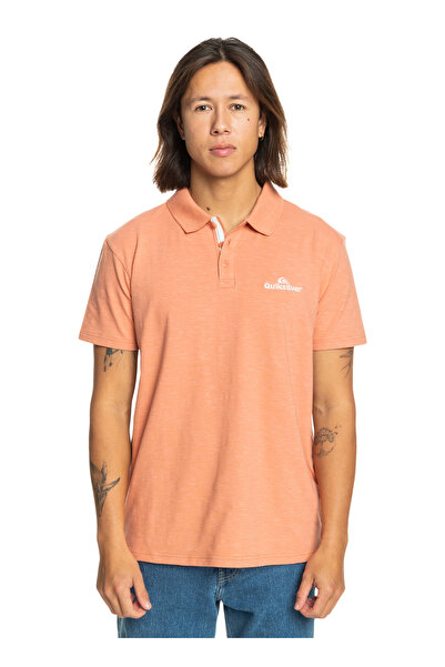 Quiksilver Pembe Erkek Normal Kalıp Baskılı Polo T-Shirt EQYKT04334_POLO STRETCH