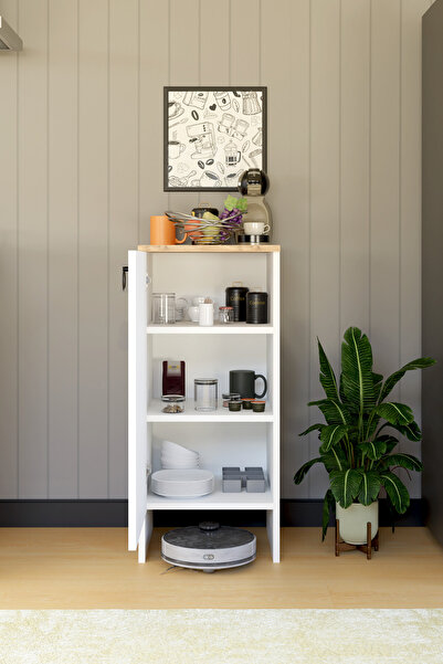 interGO KABİ Tek Kapaklı Çok Amaçlı Dolap Erzak Dolabı Kiler Dolabı Mutfak Dolabı