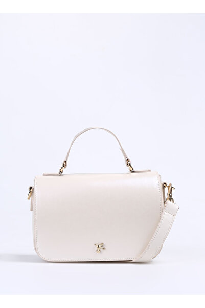 Fabrika Krem Kadın 19x12x7 cm Çapraz Çanta MAT-TIGLA