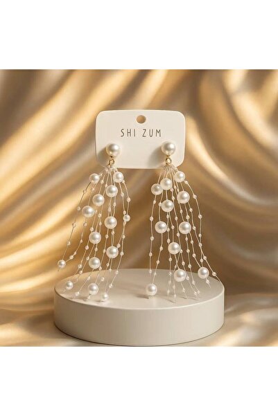 Luxiva أقراط مرصعة باللؤلؤ