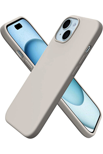 UCHOICE غطاء سيليكون للكاميرا من الداخل لهاتف iPhone 15، غطاء سيليكون مرتفع