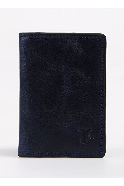 Fabrika Lacivert Erkek Deri Cüzdan FRK 310 CRAYZ