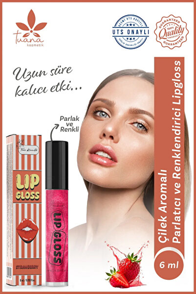 Çilek Aromalı Parlatıcı Ve Renklendirici Lipgloss