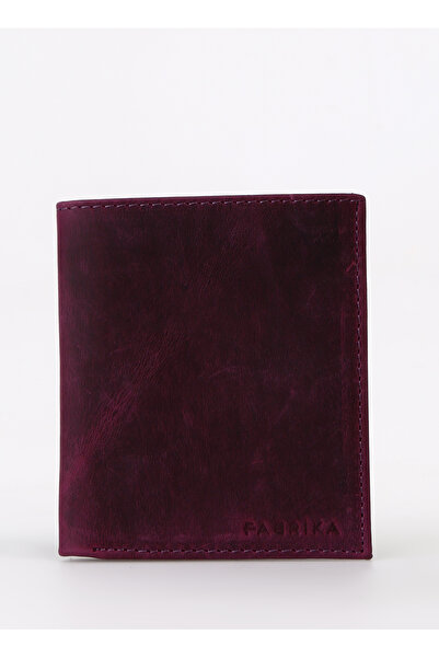 Fabrika Mor Kadın 10,5x9x2 cm Deri Kartlık Frk 509 Crayz Deri Mor
