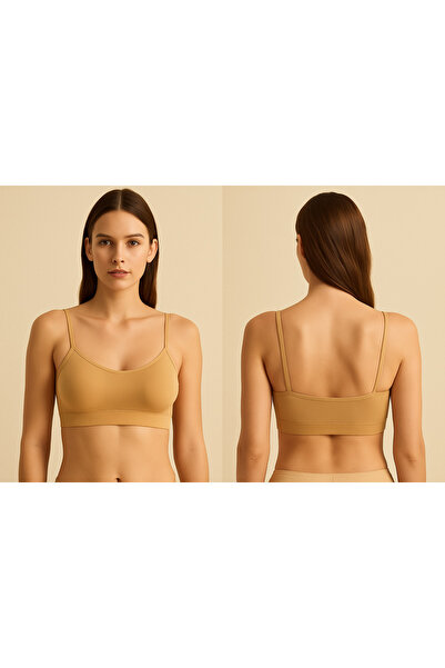 nesterinzar Women's 3-Pack Padded Sports Bra with String Straps Half Tank Top