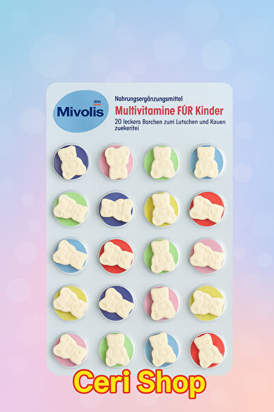 DM Mivolis Multivitamin Çocuk Gıda Destekleyici 1 Paket(20 Adet Tablet)