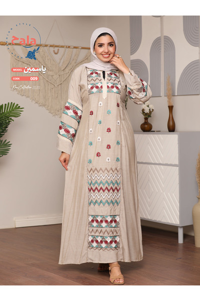 Genrics Comfortable and flowing linen reception jalabiya