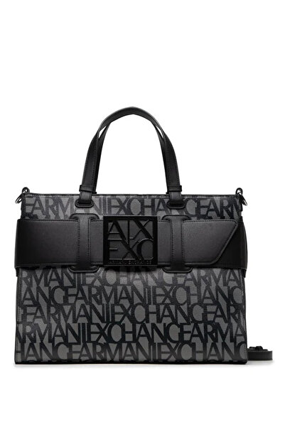 Armani Exchange Dark Gray Women's 25X20X10 cm Handbag 9426893F74200850