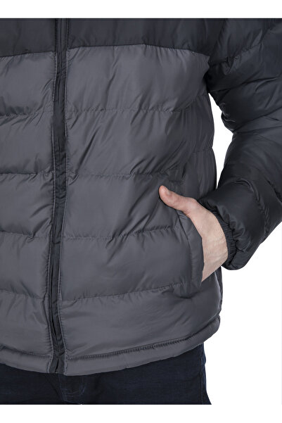 Trespass Μαύρο παλτό με κουκούλα MAJKCAN20007