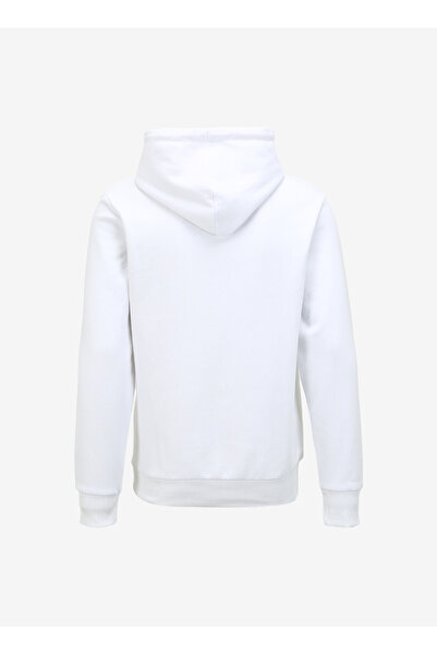 Jack & Jones Ανδρικό φούτερ με κουκούλα λευκό 12261184_JCOAND SWEAT HOOD EXC
