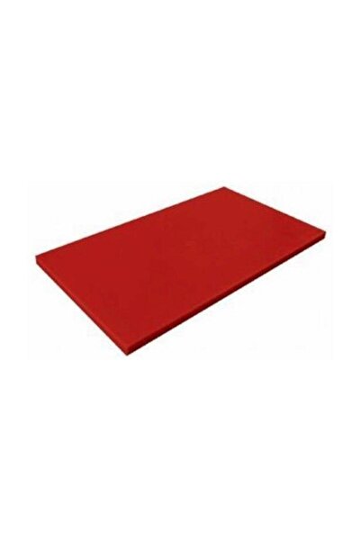 TÜRKAY POLİETİLEN Cutting Board Polyethylene 30X40X2 cm Meat Fruit Vegetable Cutting Sheet Red Color