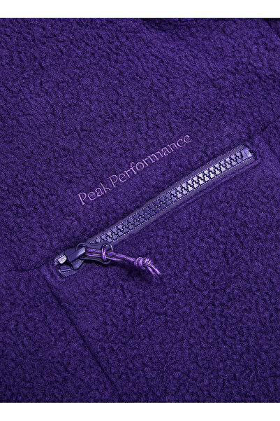Peak Performance Peak Purple Women's High Neck Fleece Sweatshirt G78130120_W Fleece Snap T-Neck