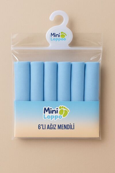 MİNİLOPPOO Mouth Wipes Baby Wipes 6 Li
