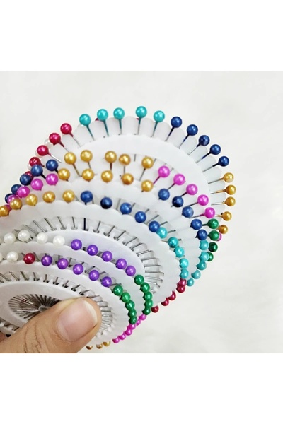 unbranded إبرة لؤلؤية، 100 حبه | أعمال يدوية | خياطة | إكسسوارات خياطة | دبابيس مستقيمة | دبابيس ملونة