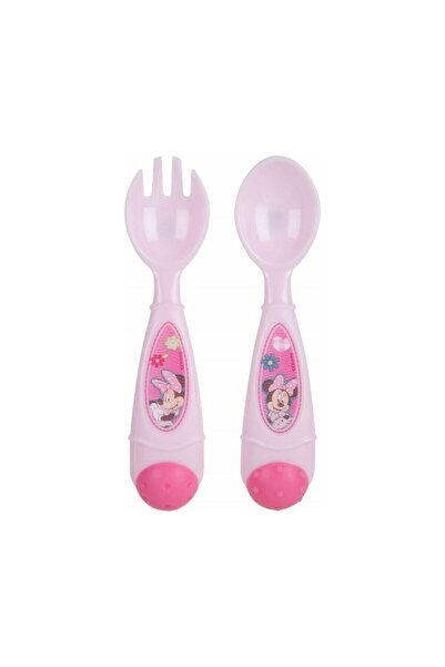 kbobaby Bebek Minnie Abc Çatal Kaşık Seti
