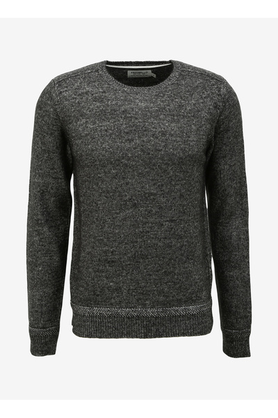 Fred Mello Bisiklet Yaka Slim Fit Siyah Erkek Kazak FM23W37MG